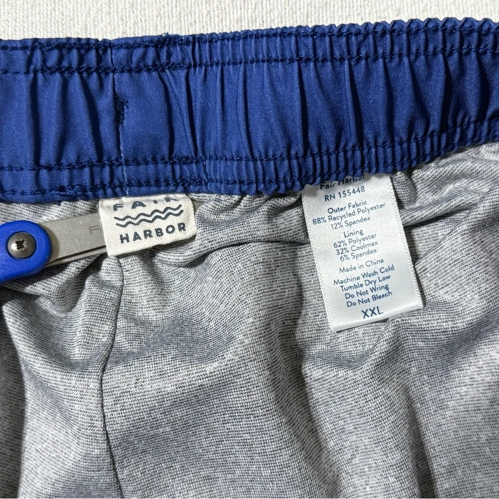 Fair Harbor Mens 2XL‎ Lined Shorts Swim Trunks Blue XXL